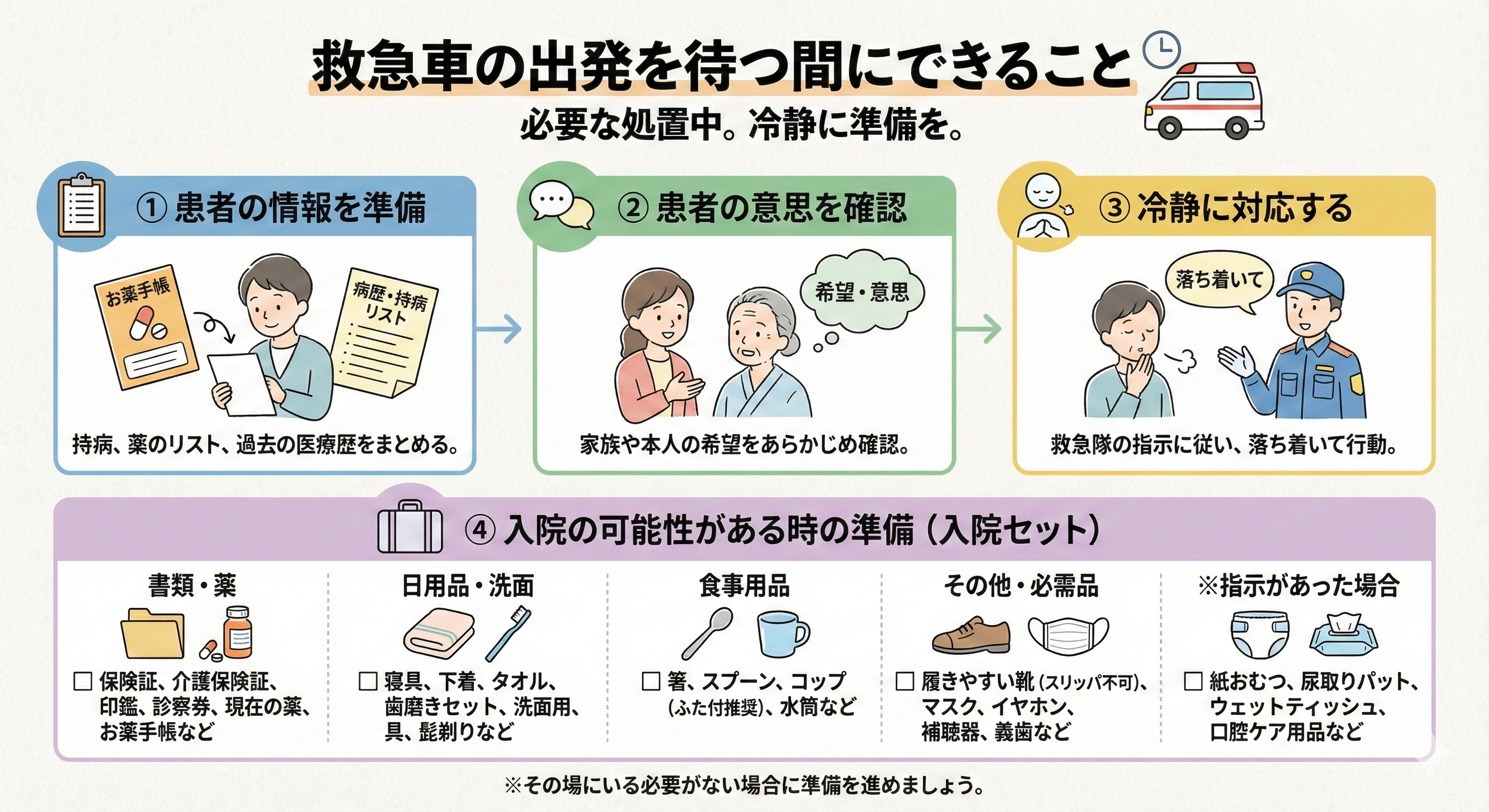 救急車がなかなか出発しない理由を大公開! - そこでは何が行われているのか 6 救急車の出発を待つ間にできること